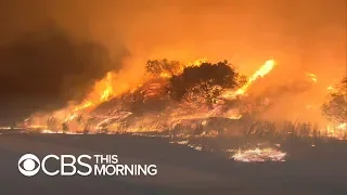 Wildfires erupt in California, destroying homes and vehicles