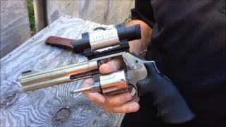 Smith and Wesson 617 Revolver with a Leupold Gilmore Red Dot