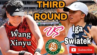 IGA SWIATEK VS WANG XINYU | THIRD ROUND | FRENCH OPEN 2023 | ROLAND GARROS