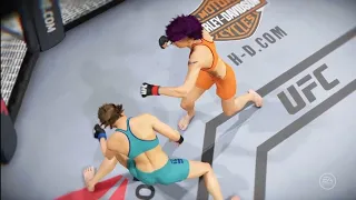 Female FLASH KNOCKOUTS Ragdoll [RYONA] Compilation EA UFC2