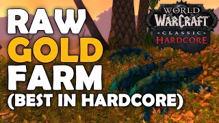 Best RAW Gold Farm in Hardcore | Get Your Level 40 Mount This Way WoW Hardcore