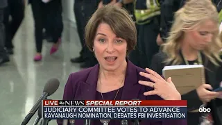 Sen. Leahy, Klobuchar speak after Kavanaugh vote