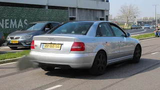 Audi B5 S4 shoot Extreme LOUD Pops & Bangs with Flames