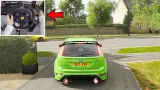 Forza Horizon 4 - 420HP Ford Focus RS MK2 (Steering Wheel + Shifter) Gameplay