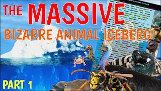 The Massive Bizarre Animal Iceberg Explained Part 1 (tiers 1 & 2)