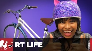 RT Life - Burnie Teaches Mica to Ride a Bike