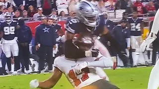 😱RUSSELL GAGE SCARY INJURY😱 COWBOYS VS BUCCANEERS NFC WILD CARD GAME #trending #sports #nfl #viral