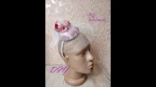 Шляпка-вуалетка своими руками./DIY: Veil hat.