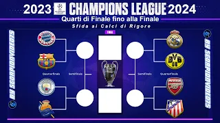 UEFA Champions League 2023/2024, Sfida ai Rigori • Quarti di Finale fino alla Finale • PES 2021