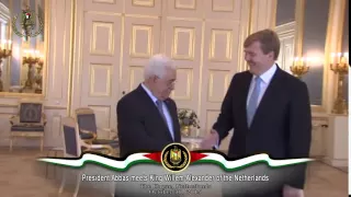 President Abbas meets King Willem Alexander of the Netherlands