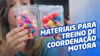 Materiais para treino de coordenação motora fina com pessoas com TEA