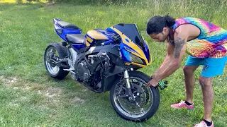 💙 Cheapest SUPERBIKE in the WORLD (First Test Ride) CRAZY LOUD 📣 2007 CBR1000RR