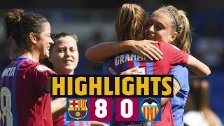 GOALS AND MORE GOALS! 💥 | HIGHLIGHTS | BARÇA 8 - 0 VALENCIA