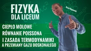 Fizyka - I zasada termodynamiki, równanie Poissona, ciepło molowe (teoria)