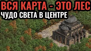 ВЕЛИКОЛЕПНЫЙ БРЕД: Вся карта - это ЛЕС, но сражаются за центр карты. Forest Nothing Age of Empires 2