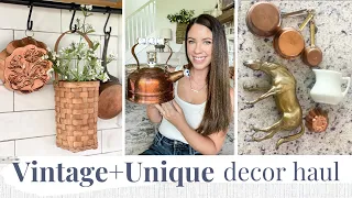 HOME DECOR HAUL - Antique, Unique + Vintage Finds! | Cottage Style Decorating Ideas