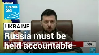 In passionate UN speech, Zelensky demands world hold Russia accountable for 'war crimes'