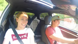 Funny girlfriends first lap on Nordschleife