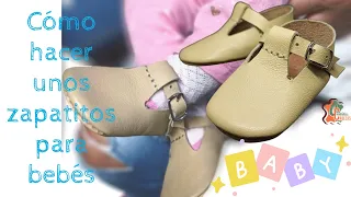 Cómo hacer unos ZAPATITOS para BEBÉS