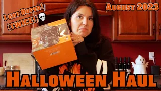 Halloween Haul August 2023 - I got DUPED twice!! 💀 - HOME GOODS - SPOOKY DISHES - EXPIRED PRODUCTS 🔪