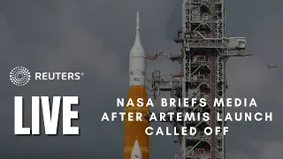 LIVE: NASA holds news conference after Artemis launch called off