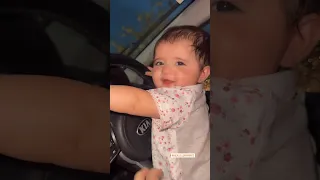 Aizal Zulqarnain New Beautiful Video trying to Drive Car 🥰🥰