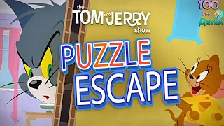 Tom and Jerry Puzzle Escape старые знакомые Мышь и Кот не поделили Бутерброд и понеслось!