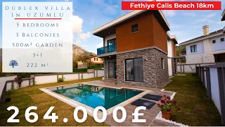 +++++SOLD+++++++ Duplex villa for sale in Fethiye Yeşilüzümlü 5+1 222m² - 500m² land