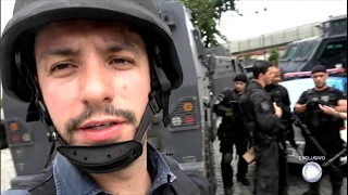 Policial é baleado enquanto equipe do Câmera Record acompanha operação em favela