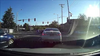 VW Passat thinks the turn arrow is her straight green.