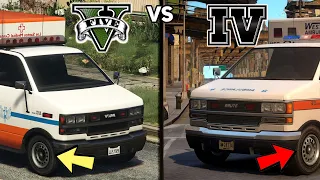 GTA V vs GTA IV - Сравнение скорой помощи