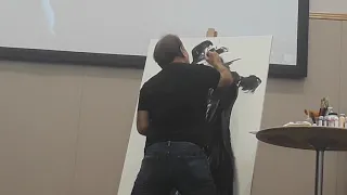 Yoshitaka Amano painting Vampire Hunter D, Kumoricon 2018