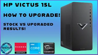 Upgrading the Cheapest HP Victus 15L Desktop GPU, SSD, PSU & RAM Stock VS Upgraded PC