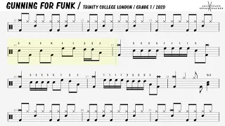 How to play Gunning For Funk On Drums 🎵