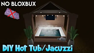 Bloxburg: DIY Hot Tub / Jacuzzi Tutorial [NO BLOXBUX] | NEW Backyard Ideas | Build Hacks ROBLOX