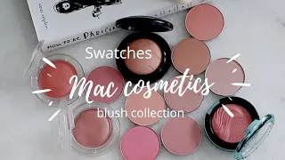 MAC blush collection and swatches #blush