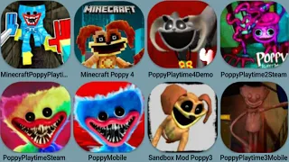 Poppy Playtime Minecraft, Poppy 4 Minecraft, Poppy 4 Demo, Poppy 2 Steam, Poppy Mobile, Poppy 3Mobi