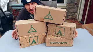 Unboxing Mystery Camping Subscription Boxes by Nomadik