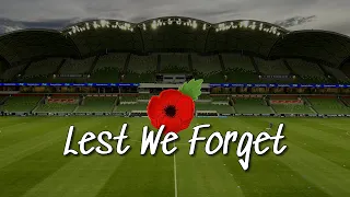 Last Post and Rouse - Melbourne Victory ANZAC Service - AAMI Park