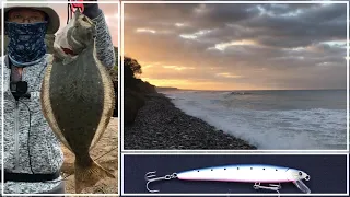 Halibut Fishing Ep12 Plastic Stick to kick a Hali Butt/ Lucky Craft Flash Minnow 130/광어 루어 낚시 캘리포니아