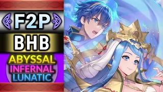 Marth and Lumera F2P Abyssal Infernal and Lunatic Guide BHB No SI No Seals - FEH