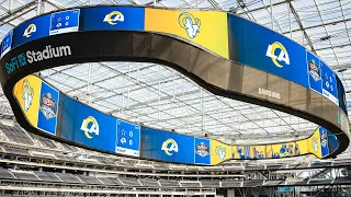 Behind the Scenes of MASSIVE Double-Sided Videoboard at SoFi Stadium | Los Angeles Rams