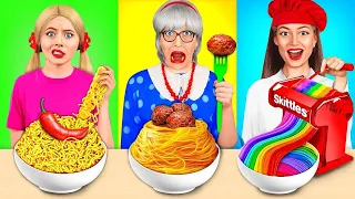 Tantangan Masak Aku vs Nenek | Tantangan Makanan dengan Gadget Rahasia oleh MEGA GAME