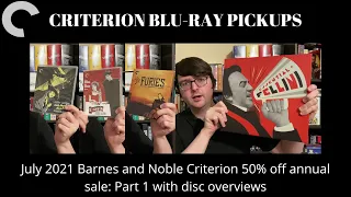 Barnes and Noble Criterion Collection 50% off Sale Pickups: Part 1