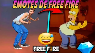 TODOS LOS EMOTES DE FREE FIRE EN LA VIDA REAL