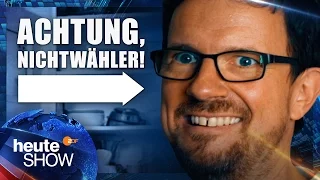 Ehemalige Nichtwähler - der Albtraum der Umfrage-Institute | heute-show vom 31.03.2017