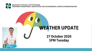 Public Weather Forecast Issued at 5:00 PM October 27, 2020