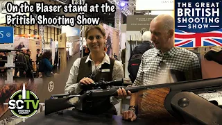 On the Blaser stand at the British Shooting Show
