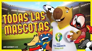 ⚽ MASCOTAS DE LA COPA AMÉRICA 🏆 (DE 1987 A 2019) - BRASIL 2019