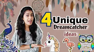 4 UNIQUE DIY Dreamcatcher ideas for Home decoration ✨️Wall Hanging craft